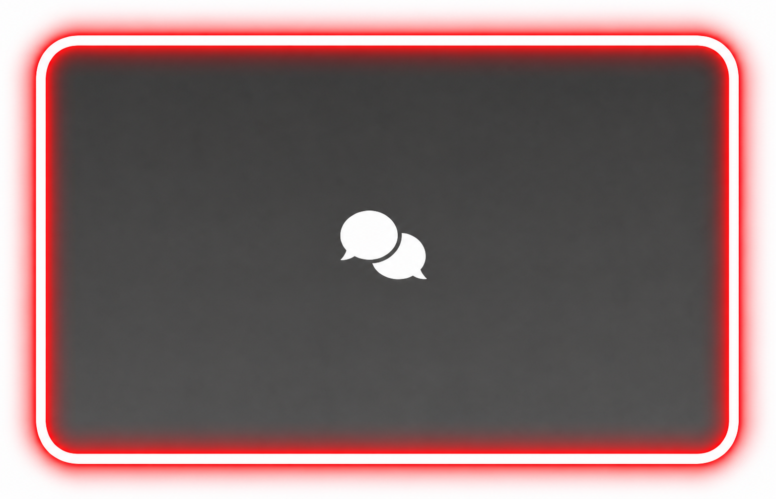 Customer-support chat icon in the customer account